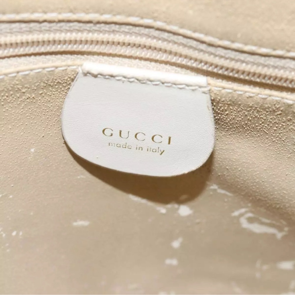 Gucci Cream Leather Tote with Structured Design - Picture 10 of 13